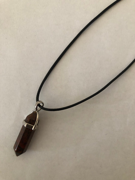 Crystal healing necklace