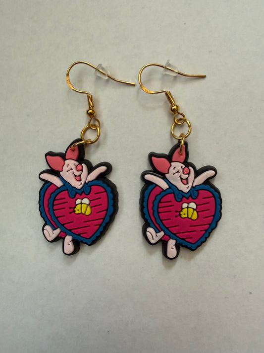 Winnie the Pooh Piglet earrings