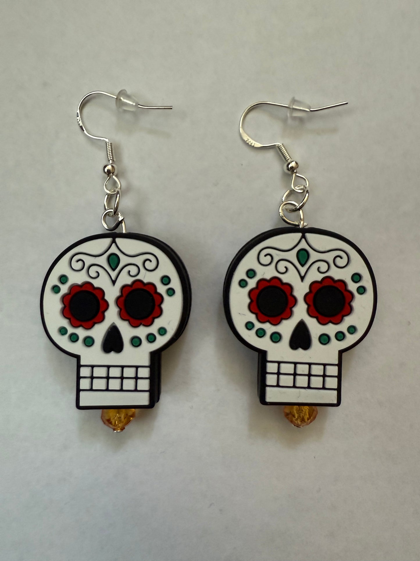 Día De Muertos Skull Calavera Earrings