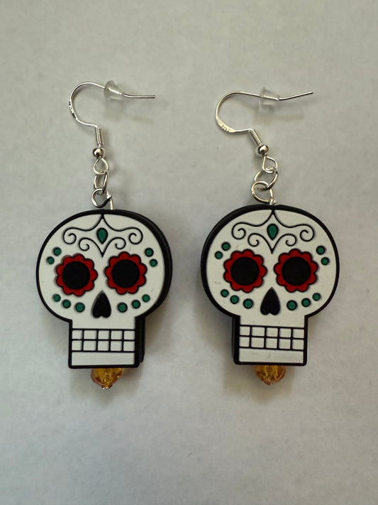 Día De Muertos Skull Calavera Earrings