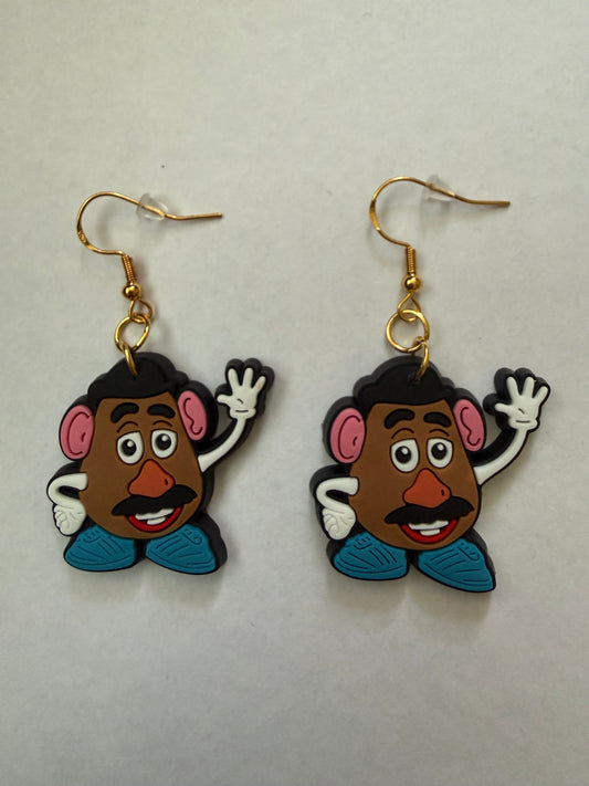 Mr. Potato Head earrings