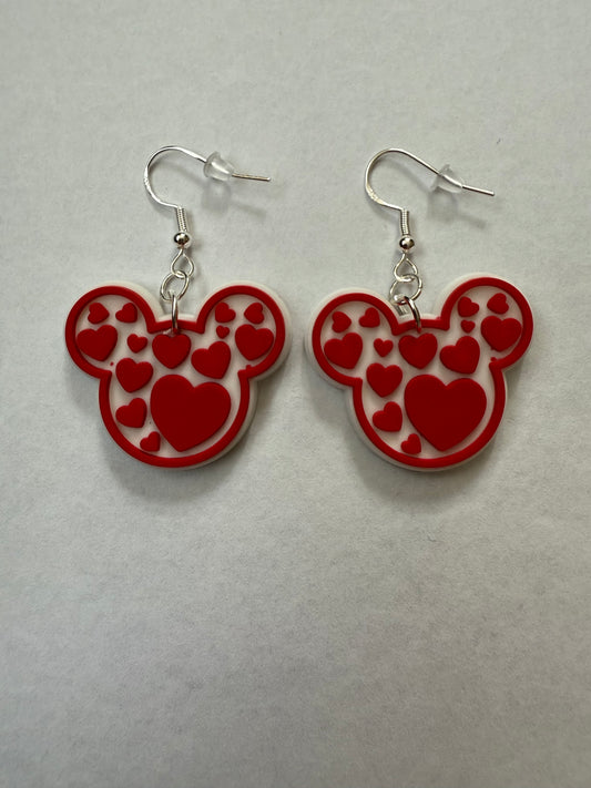 Mickey and Minnie Mouse Love earrings