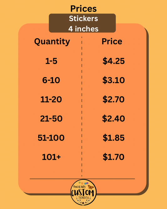 Custom Vinyl Stickers – 4 Inches