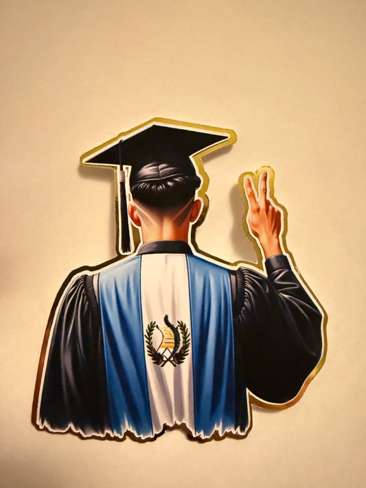 Guatemala Grad Cut Out Graduation Leis Topper