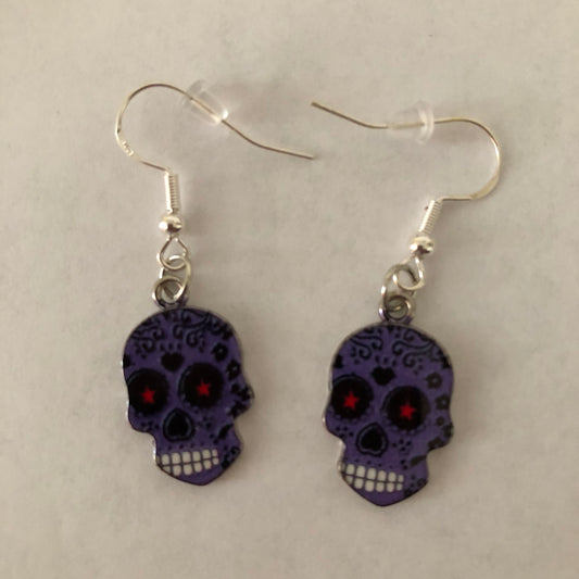 Día De Muertos Skull Calavera Earrings