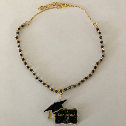 Class of 2025 La Graduada Graduate necklace