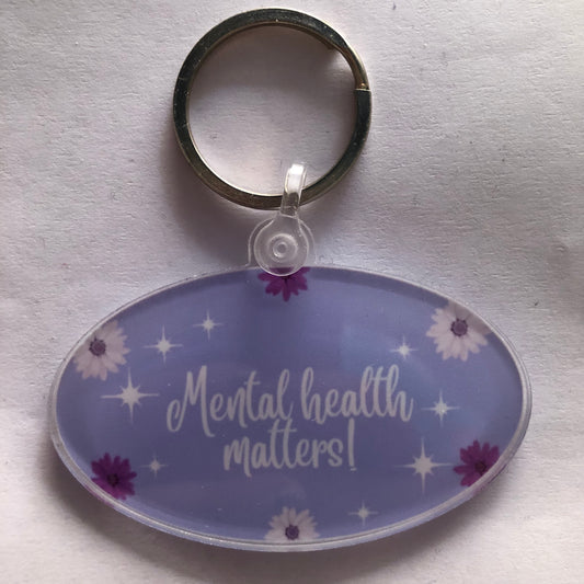 Mental health matters keychain