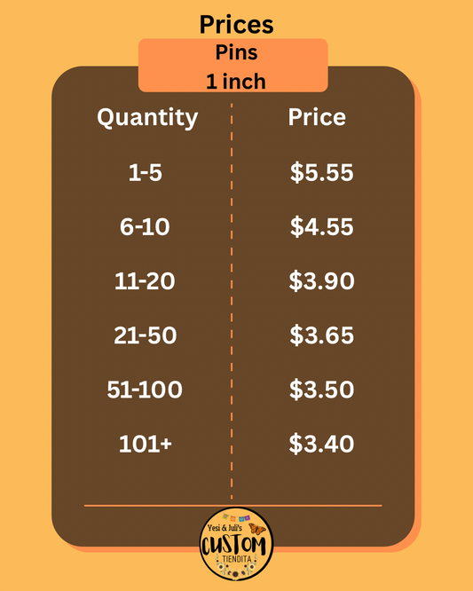 Custom Resin Pins – 1 Inch