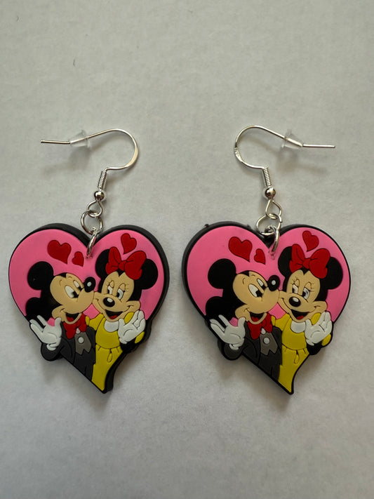 Mickey and Minnie Mouse Love earrings