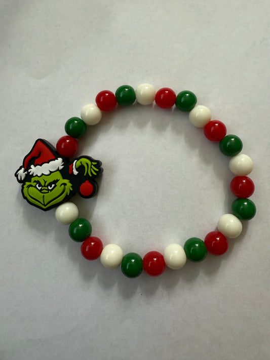 Christmas Grinch bracelet
