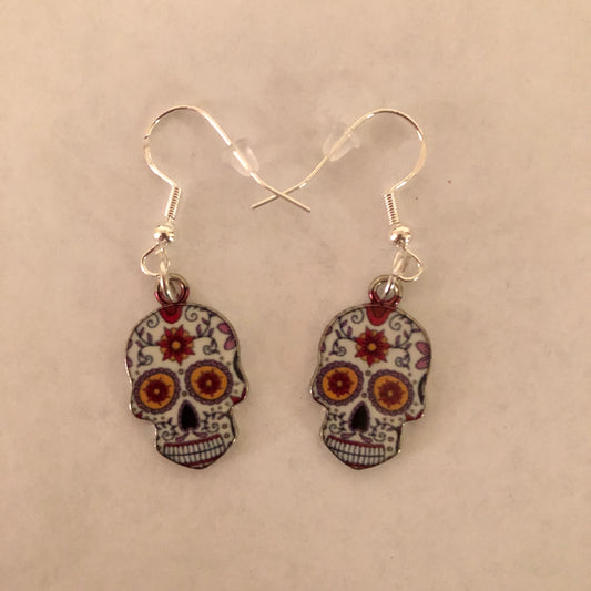 Día De Muertos Skull Calavera Earrings