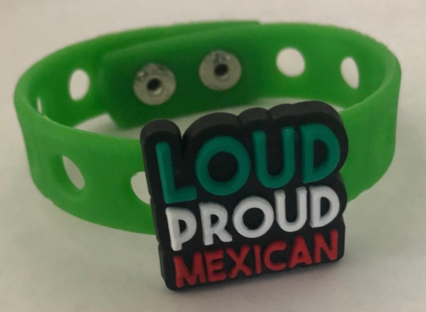 Loud Proud Mexican shoe charm bracelet | Latino, Mexican, and Chicano charms