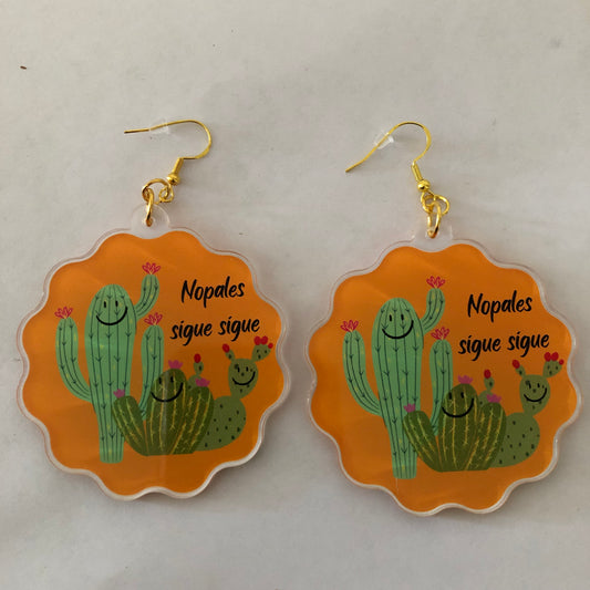 Nopales sigue sigue earrings