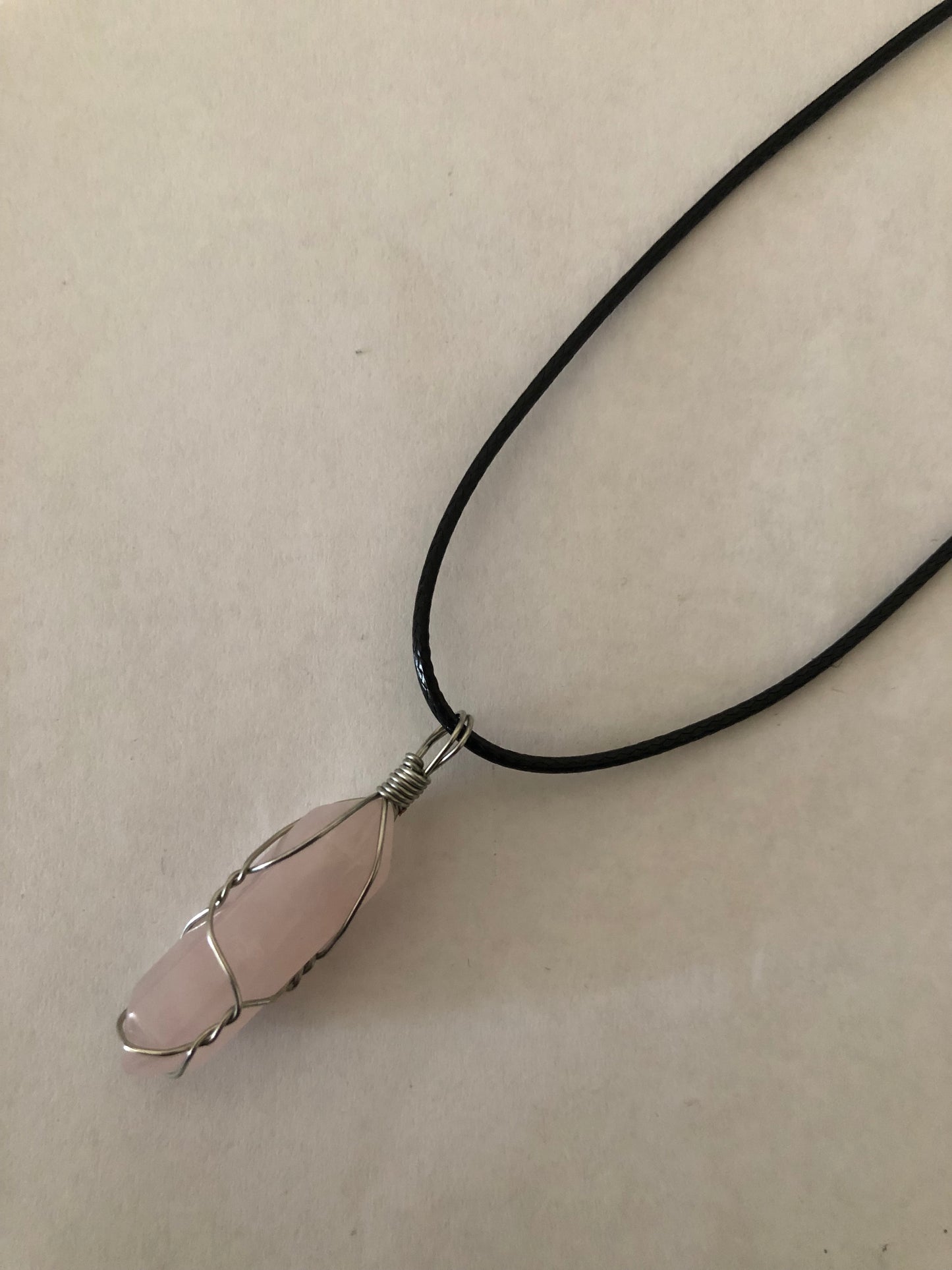Crystal healing necklace
