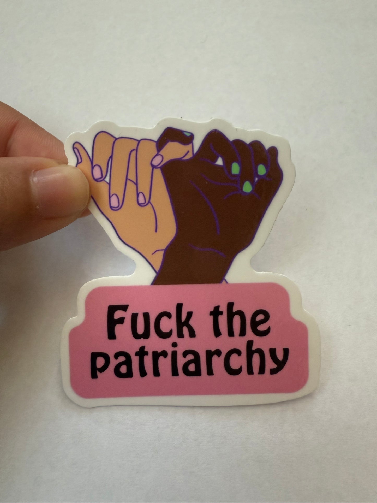 Fuck the patriarchy sticker