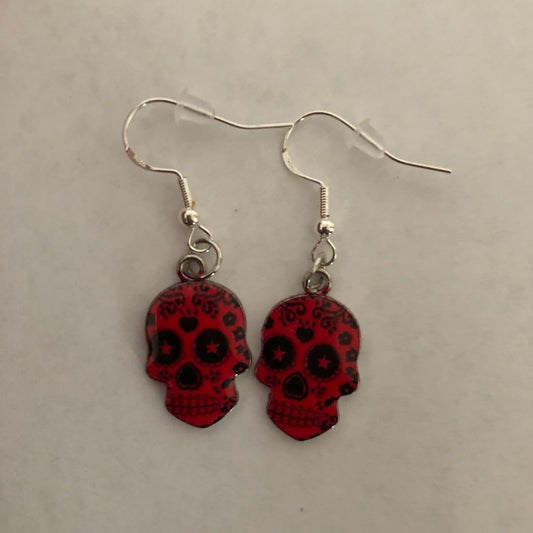 Día De Muertos Skull Calavera Earrings