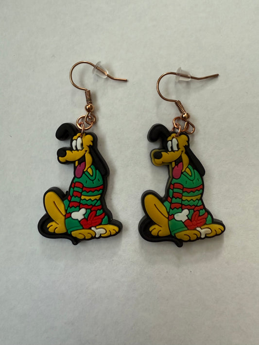 Christmas Pluto earrings