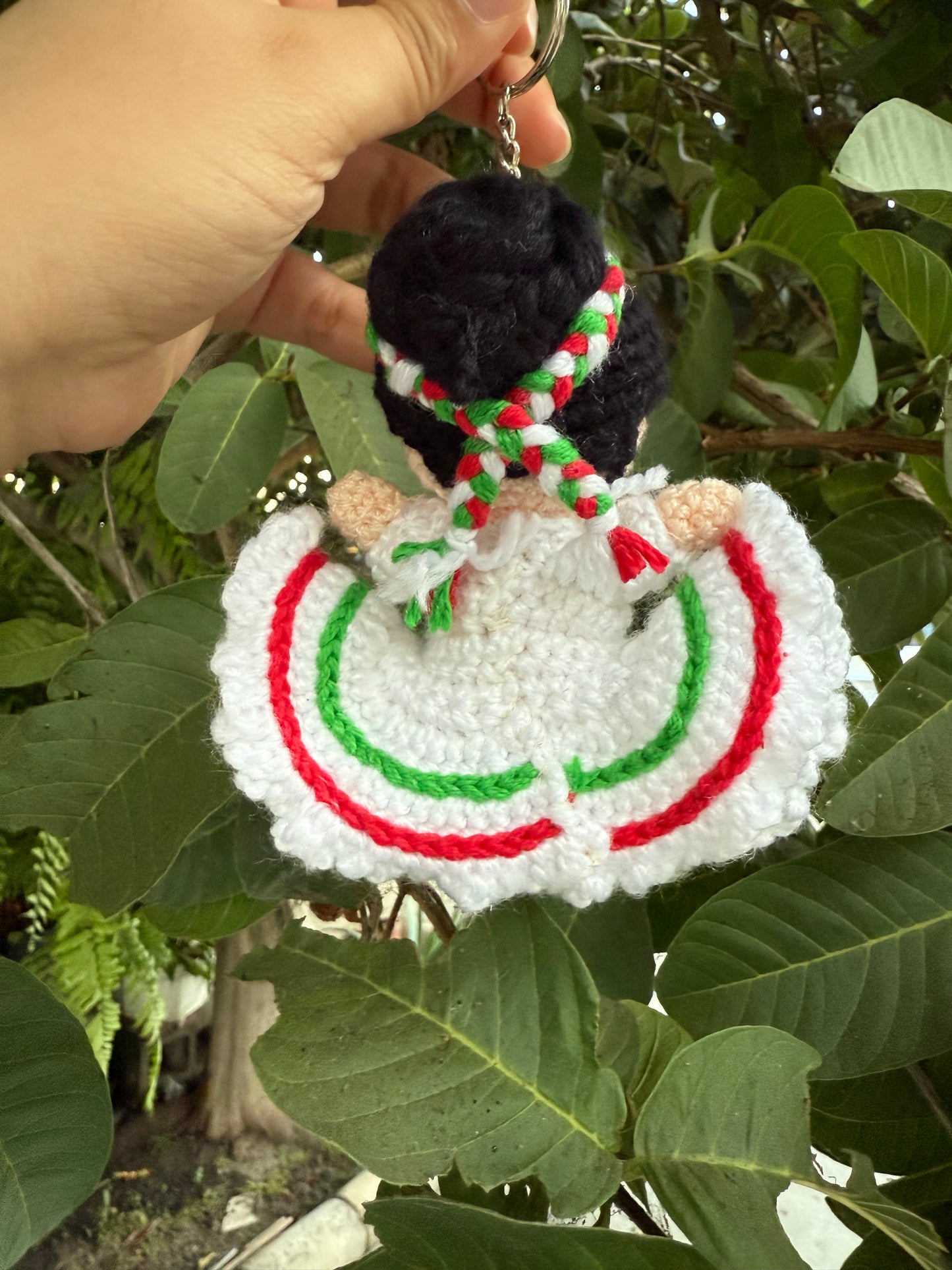 Mexican Muñeca Crochet Keychain