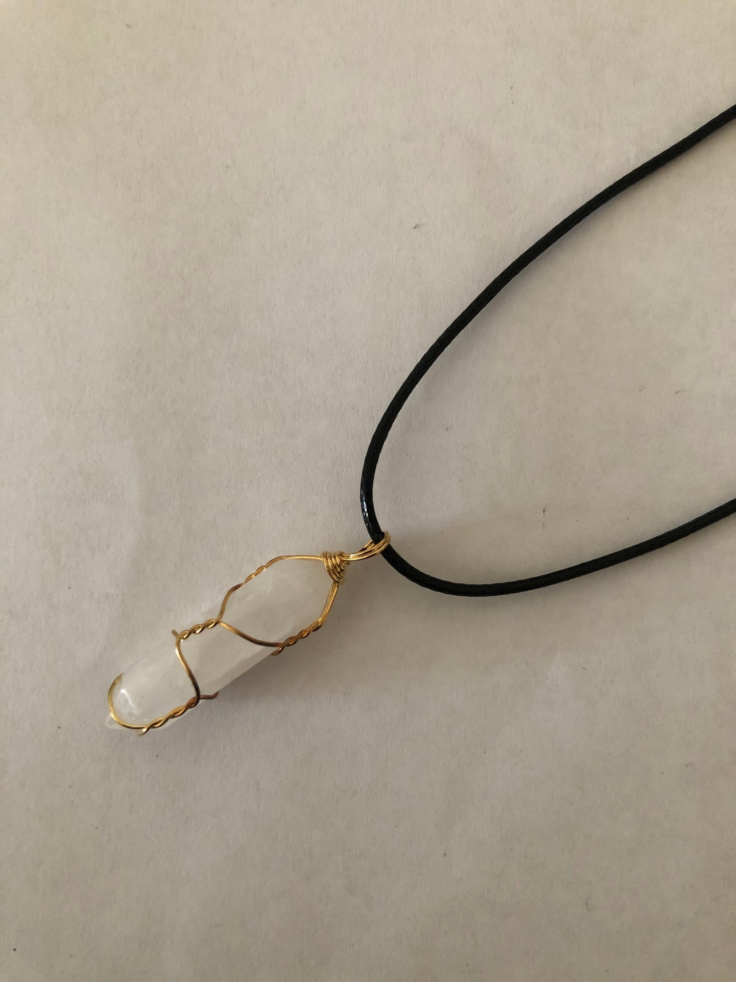 Crystal healing necklace