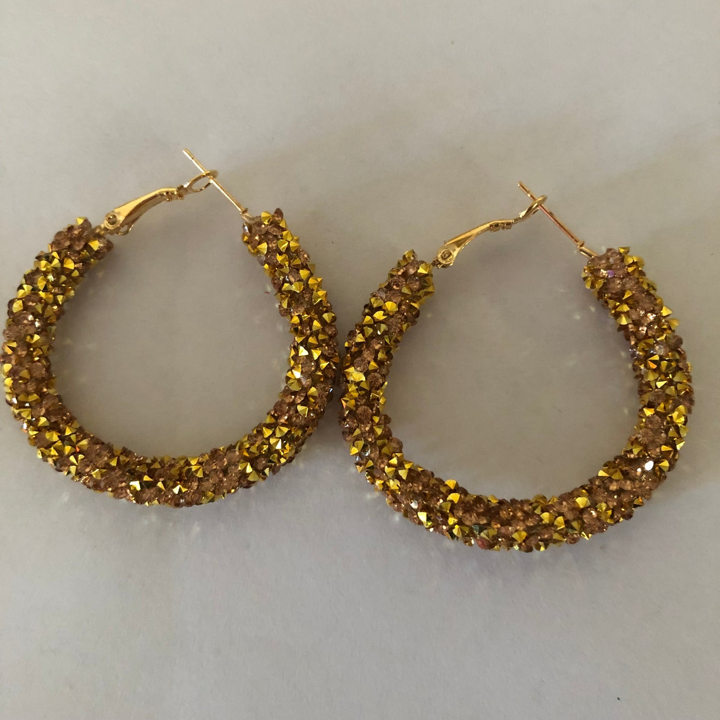 Beaded hoop earrings