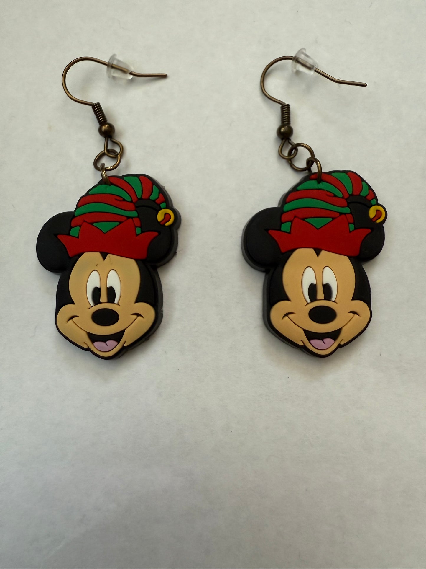 Christmas Mickey Mouse earrings