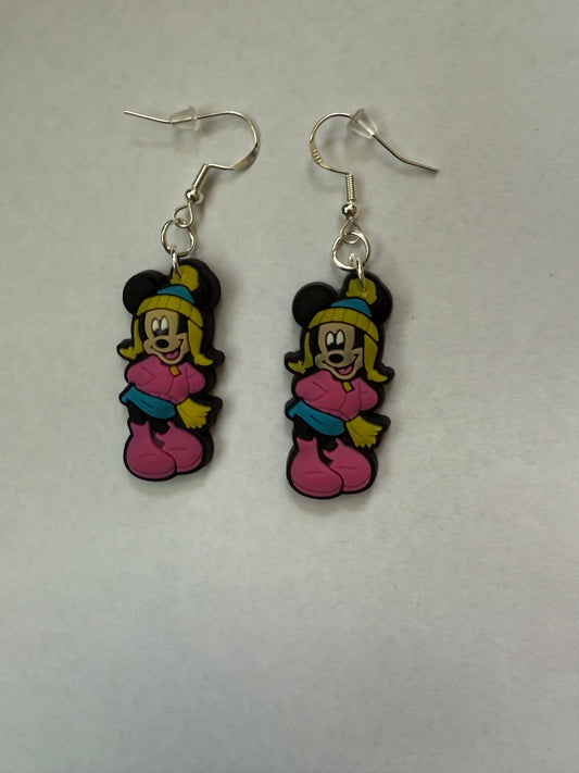 Christmas Minnie Mouse earrings