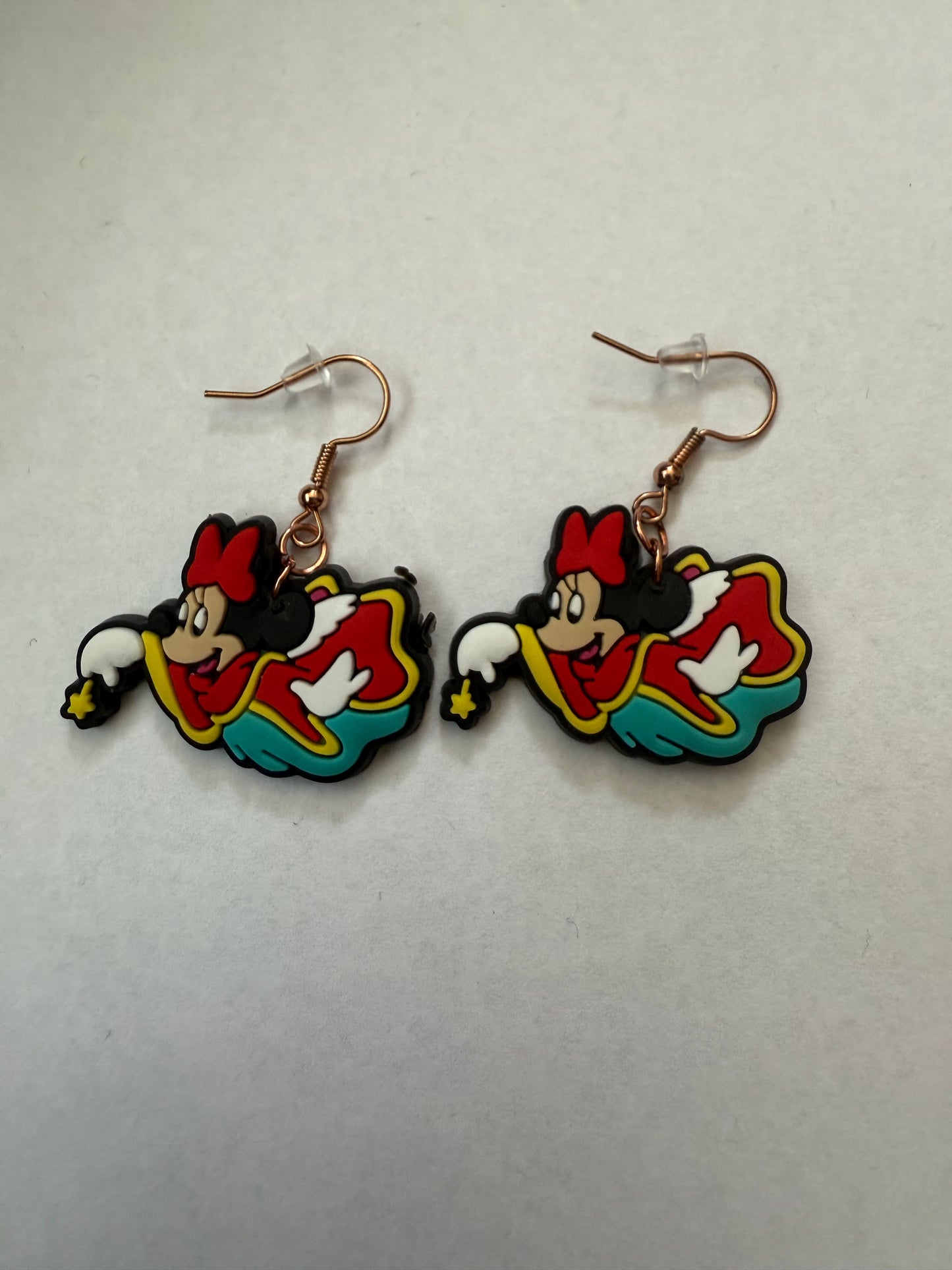 Christmas Minnie Mouse earrings