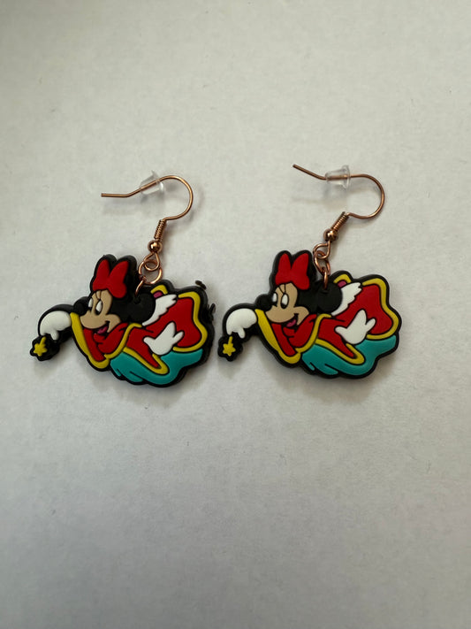 Christmas Minnie Mouse earrings