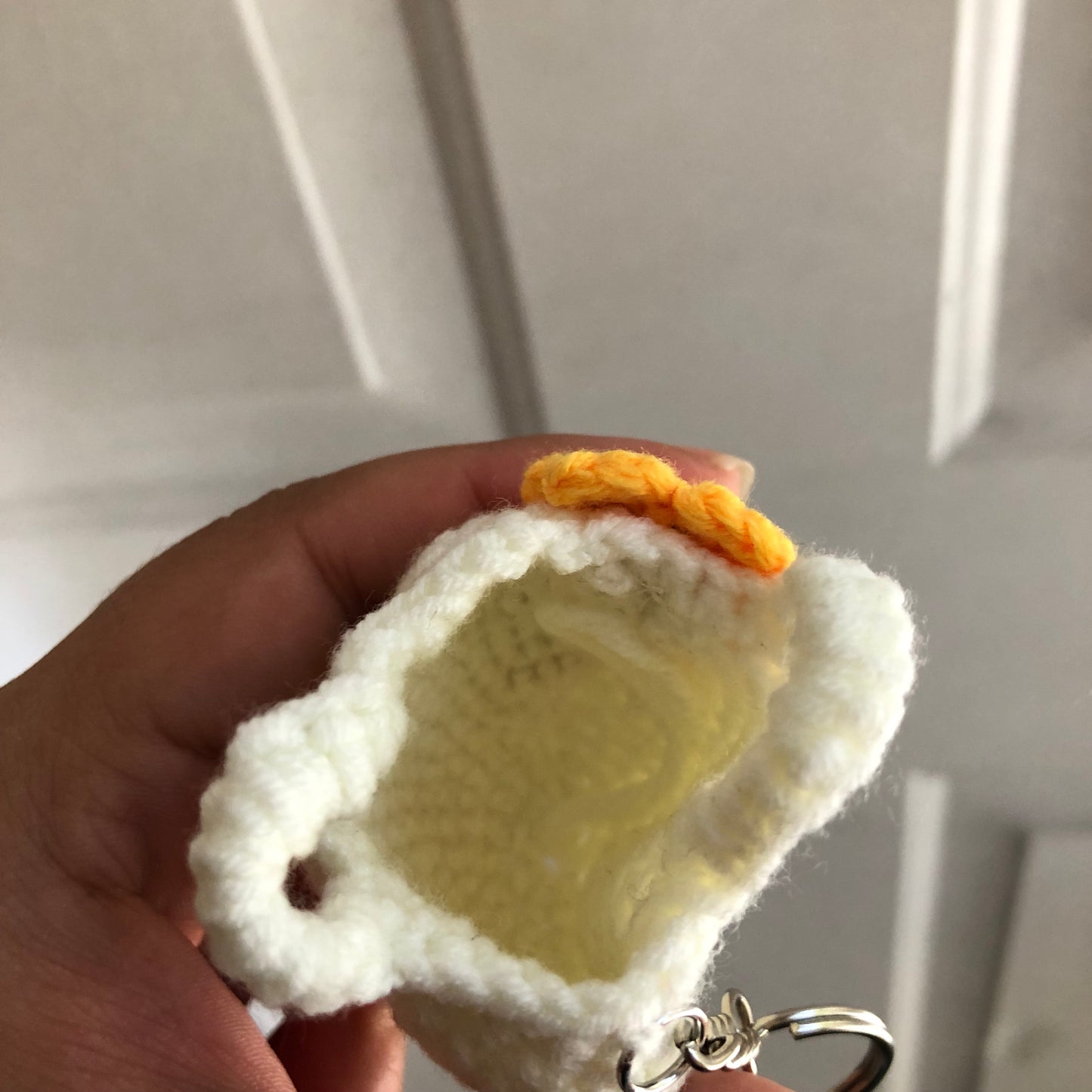 Crochet handbag keychain