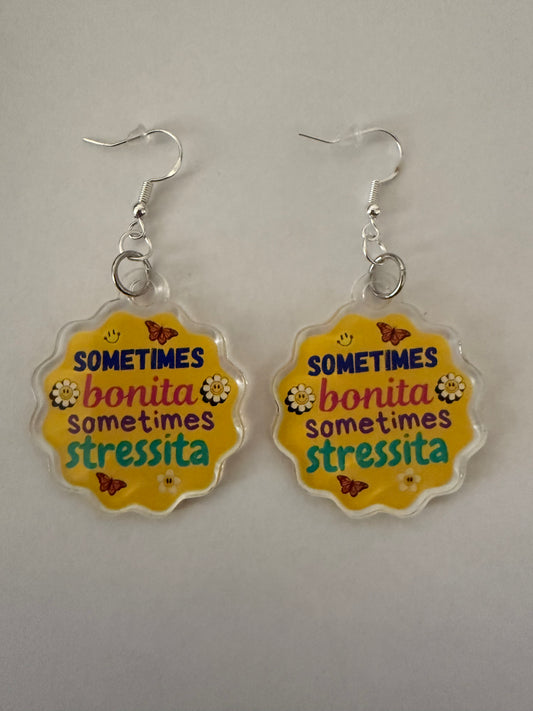 Sometimes bonita sometimes stressita earrings