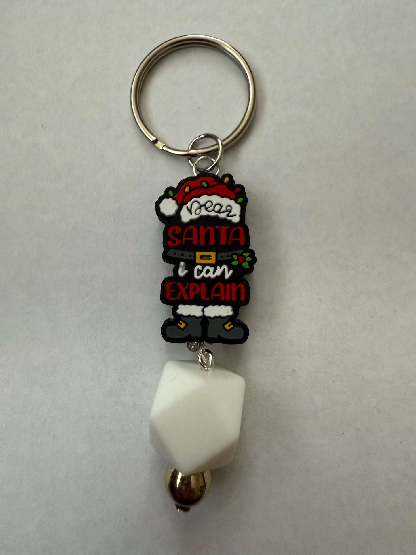 Christmas Dear Santa I Can Explain keychain