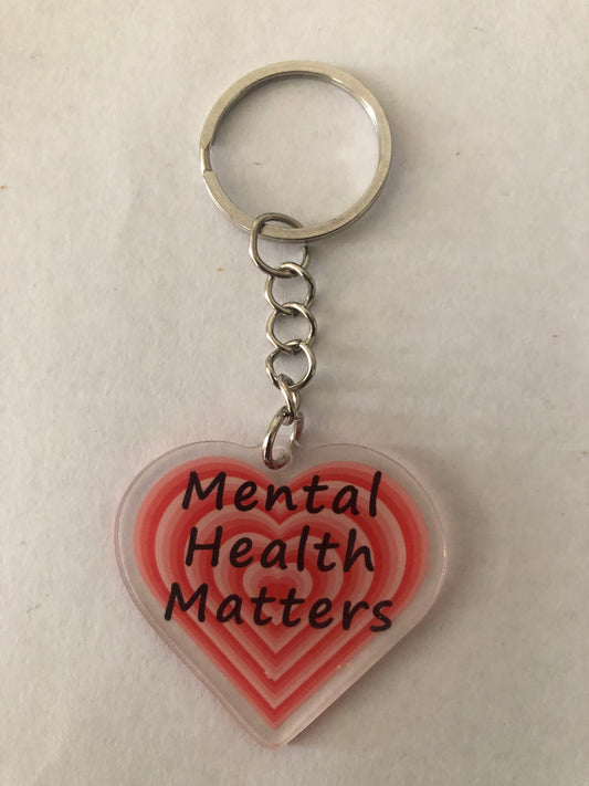 Mental health matters keychain