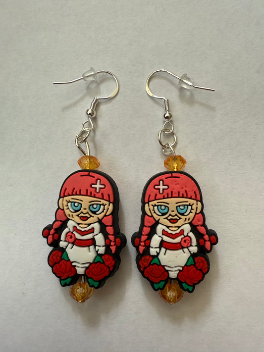 Halloween Annabelle Earrings