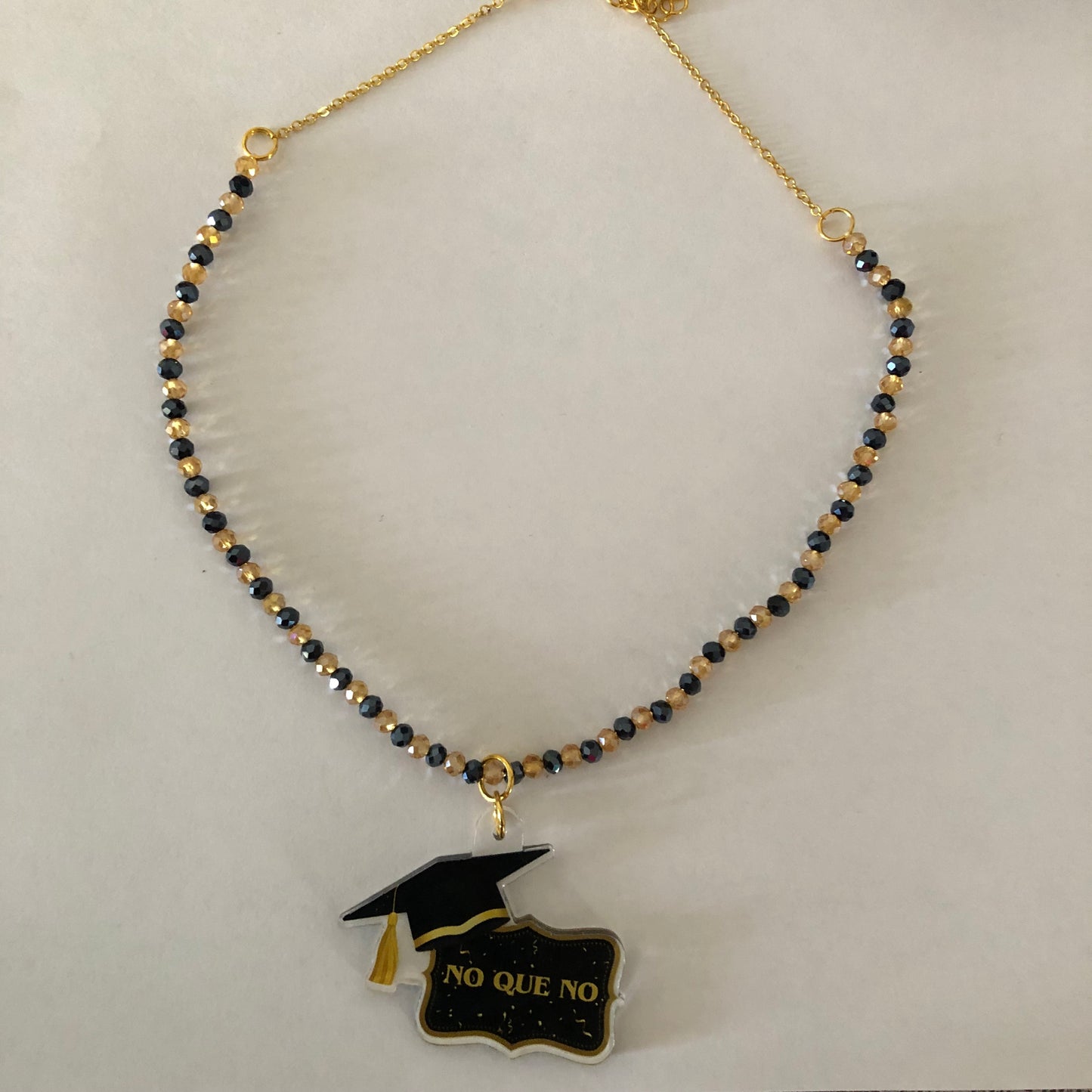 Class of 2025 No Que No Graduate necklace