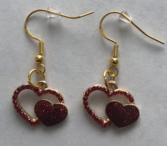 Heart-shaped earrings