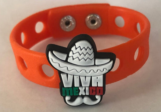 Viva Mexico Croc shoe bracelet | Latino, Mexican, and Chicano charms