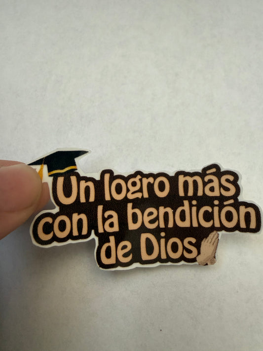 Un logro más con la bendición de Dios sticker