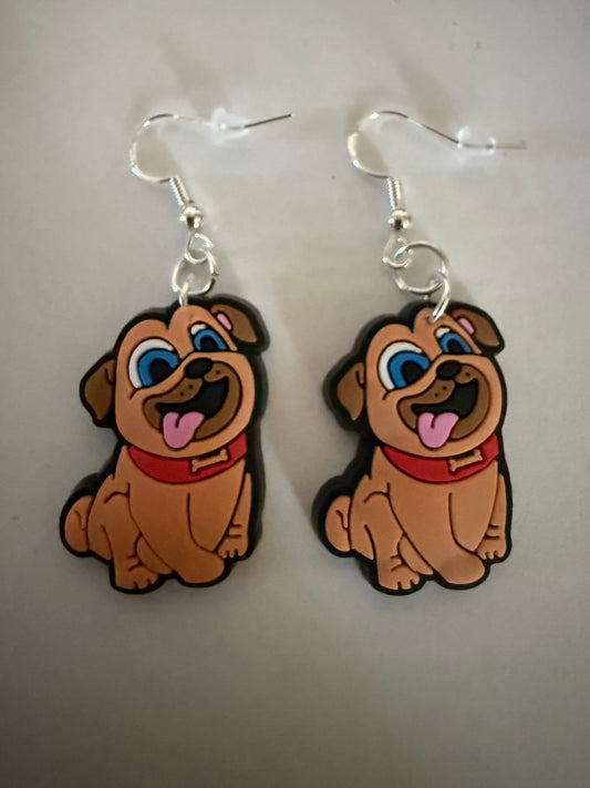 Dog earrings