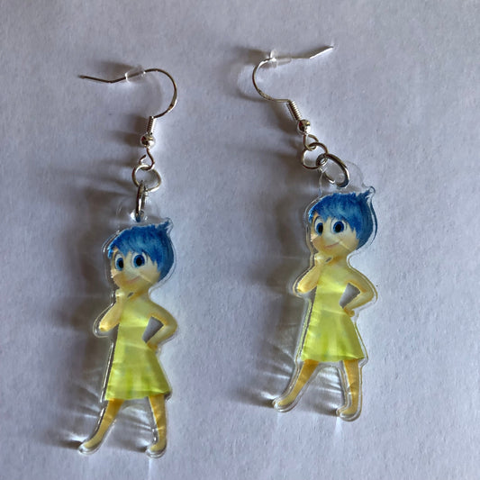 Joy Inside Out 2 Emotion Character Earrings