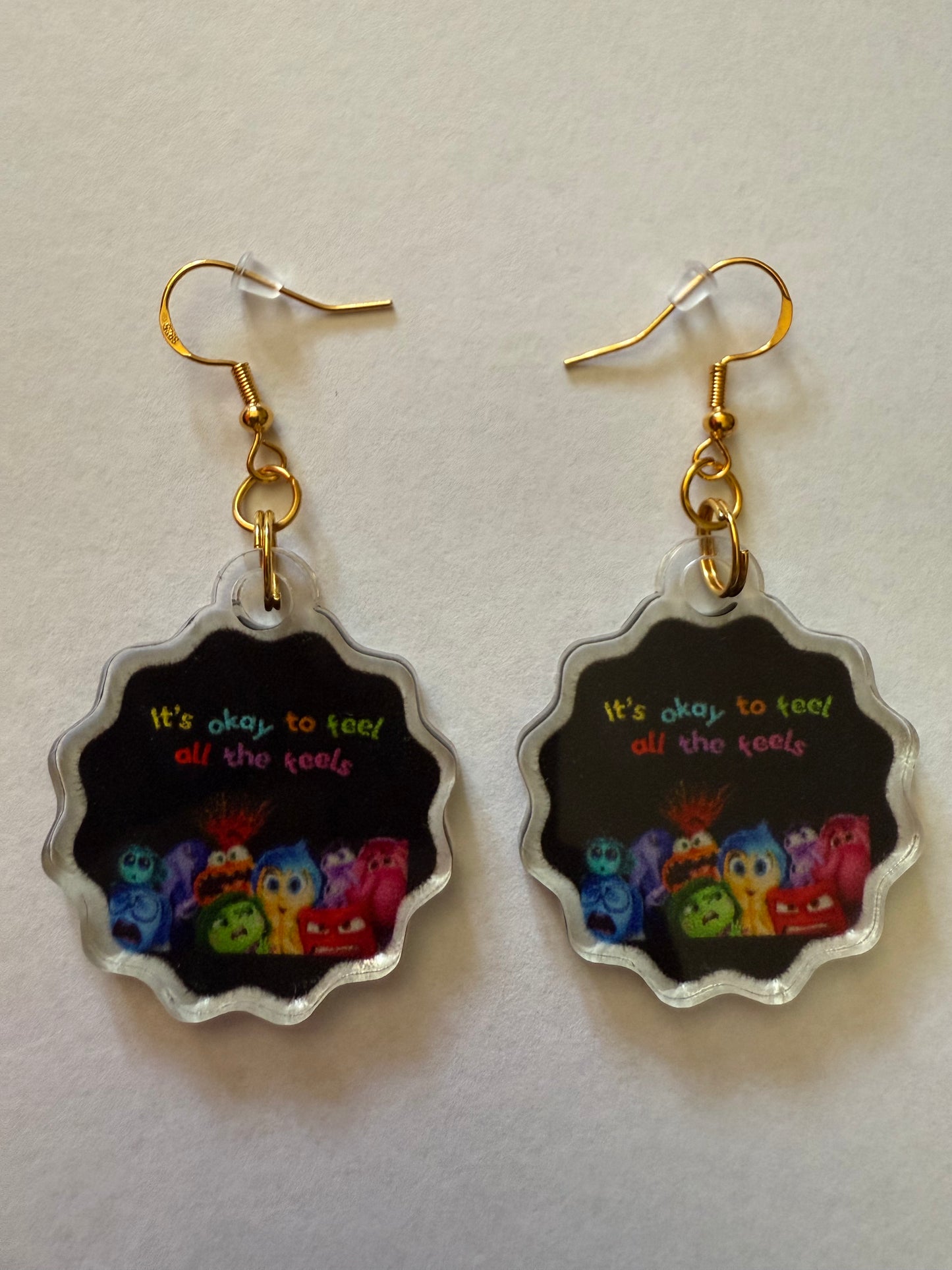 It’s okay to feel all the feels Emotion Characters Earrings