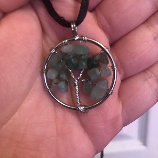 Green Aventurine Tree of Life Necklace