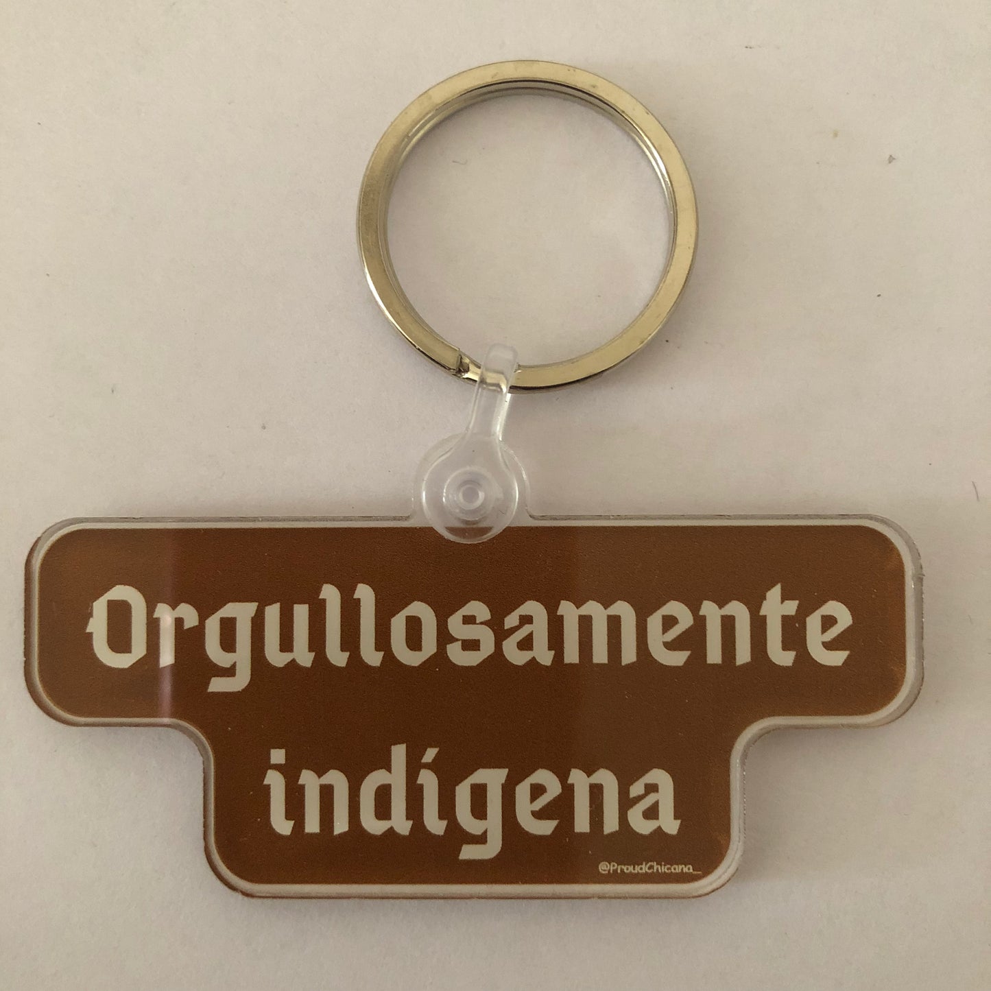 Orgullosamente indígena keychain