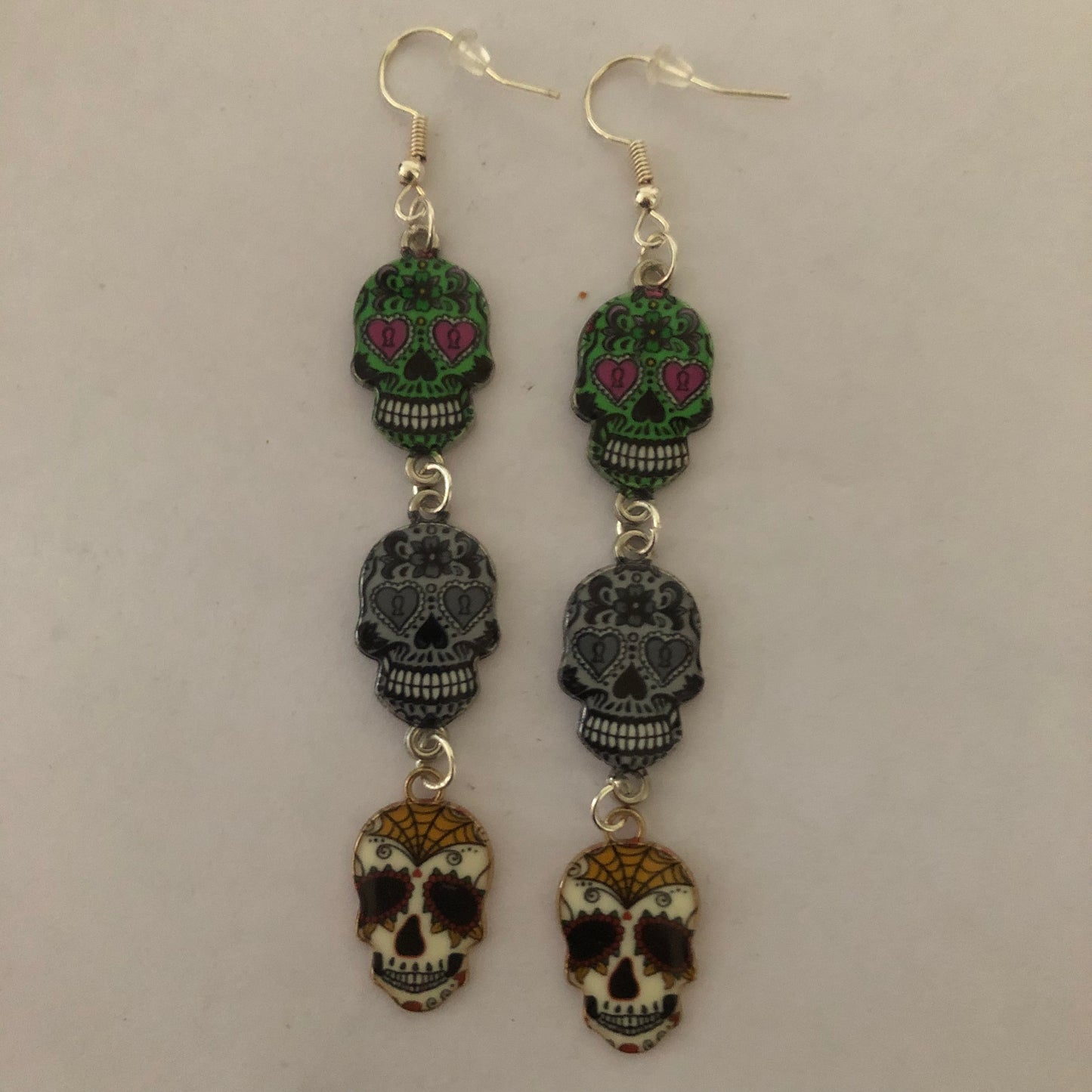 Día De Muertos Skull Calavera Earrings