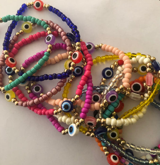 Evil eye bracelet