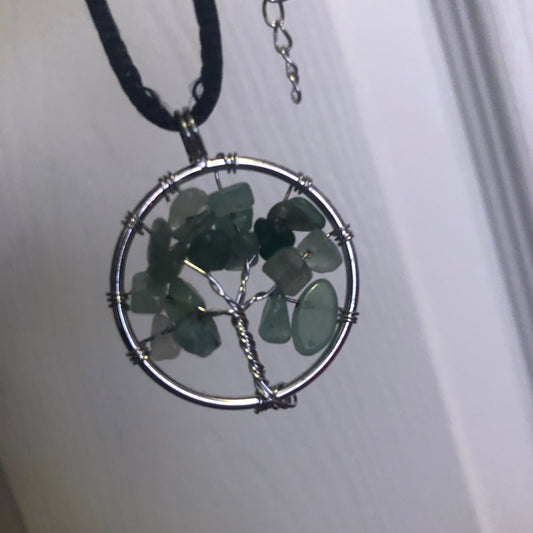 Green Aventurine Tree of Life Necklace