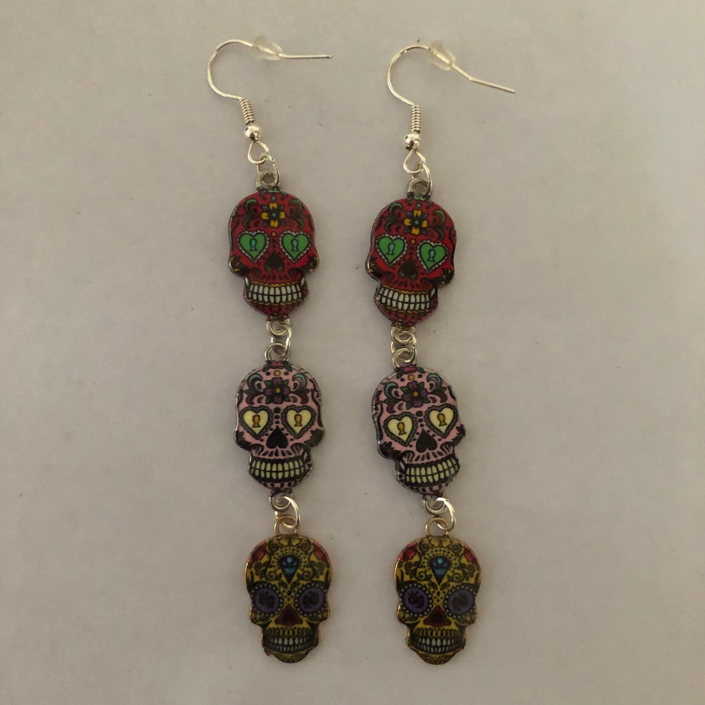 Día De Muertos Skull Calavera Earrings
