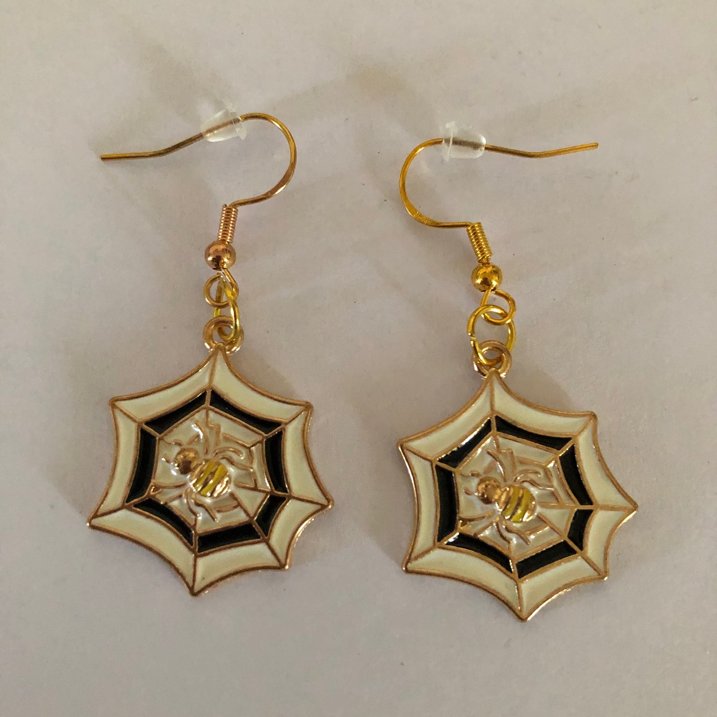 Halloween Spooky Spider Web Earrings