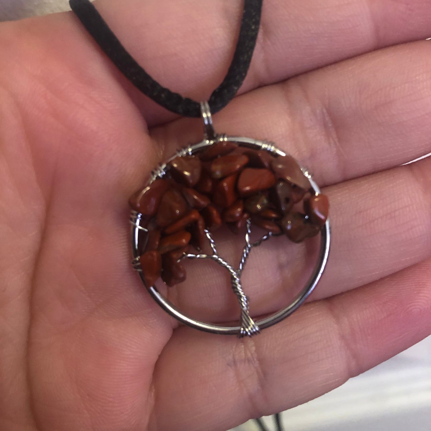 Red Jasper Tree of Life Necklace