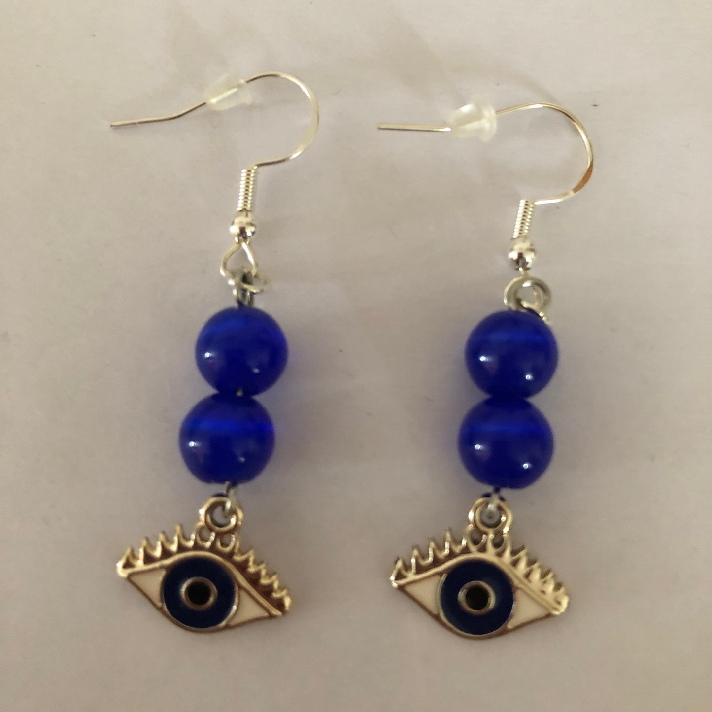 Evil eye earrings
