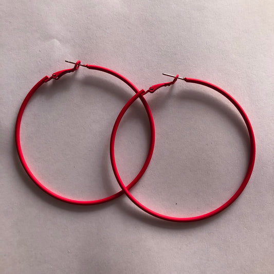 Colorful Big y2k Hoop Earrings